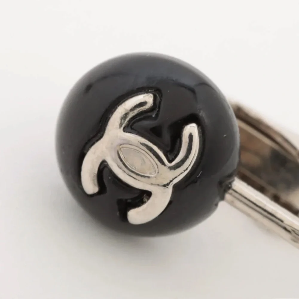 CHANEL 2003 Mini CC Logo Earrings